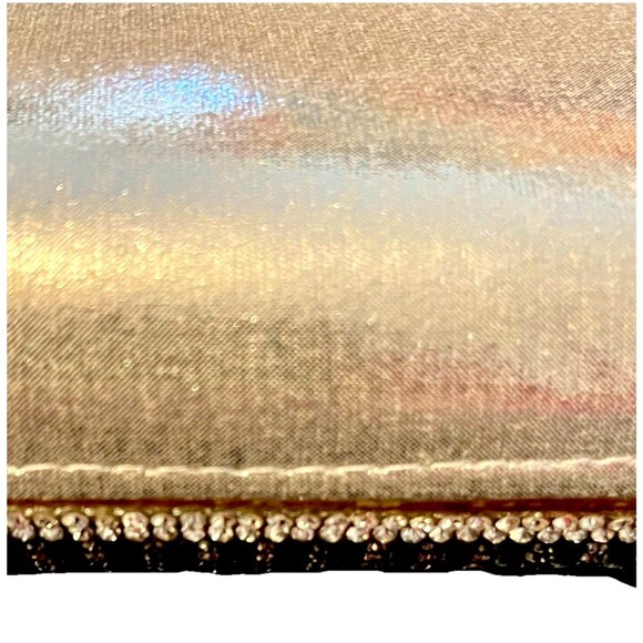 Silver Rhinestone Convertible Crossbody Clutch Purse Evening Bag D'Margeaux NWT - Picture 9 of 15